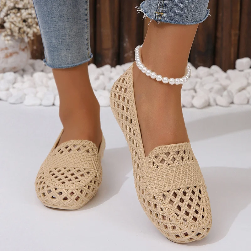 Women'S Shoes Neuropathy - Chaussures Plates Ajourées Confortables et Décontractées