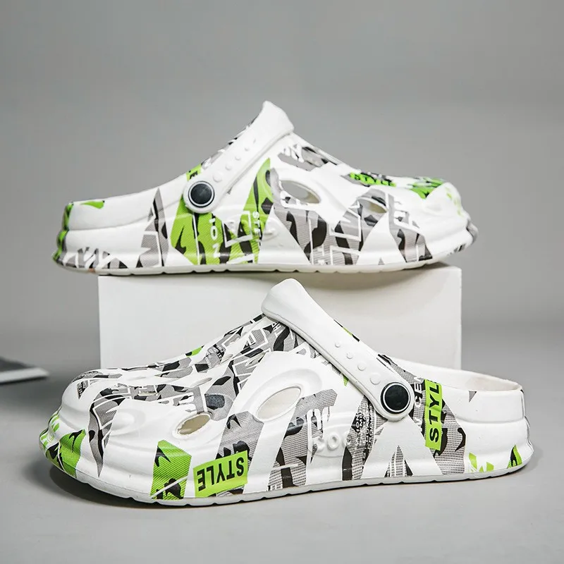 Croc Style Clog - Nouvelles pantoufles pour hommes grande taille,