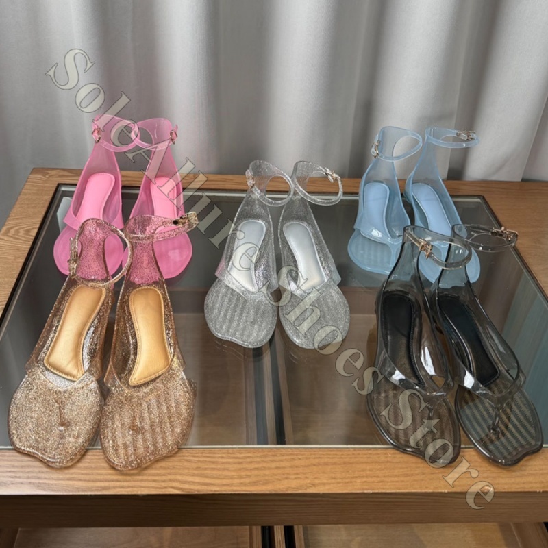 Jelly Sandal Women - Sandales en gelée scintillantes avec boucle