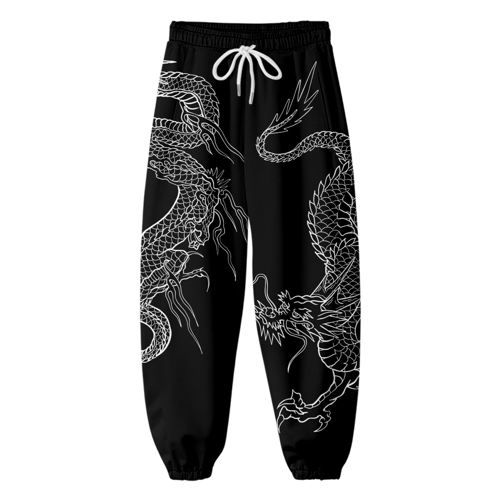 Women Shoes Joggers - Pantalon de survêtement 3D Anime Dragon,