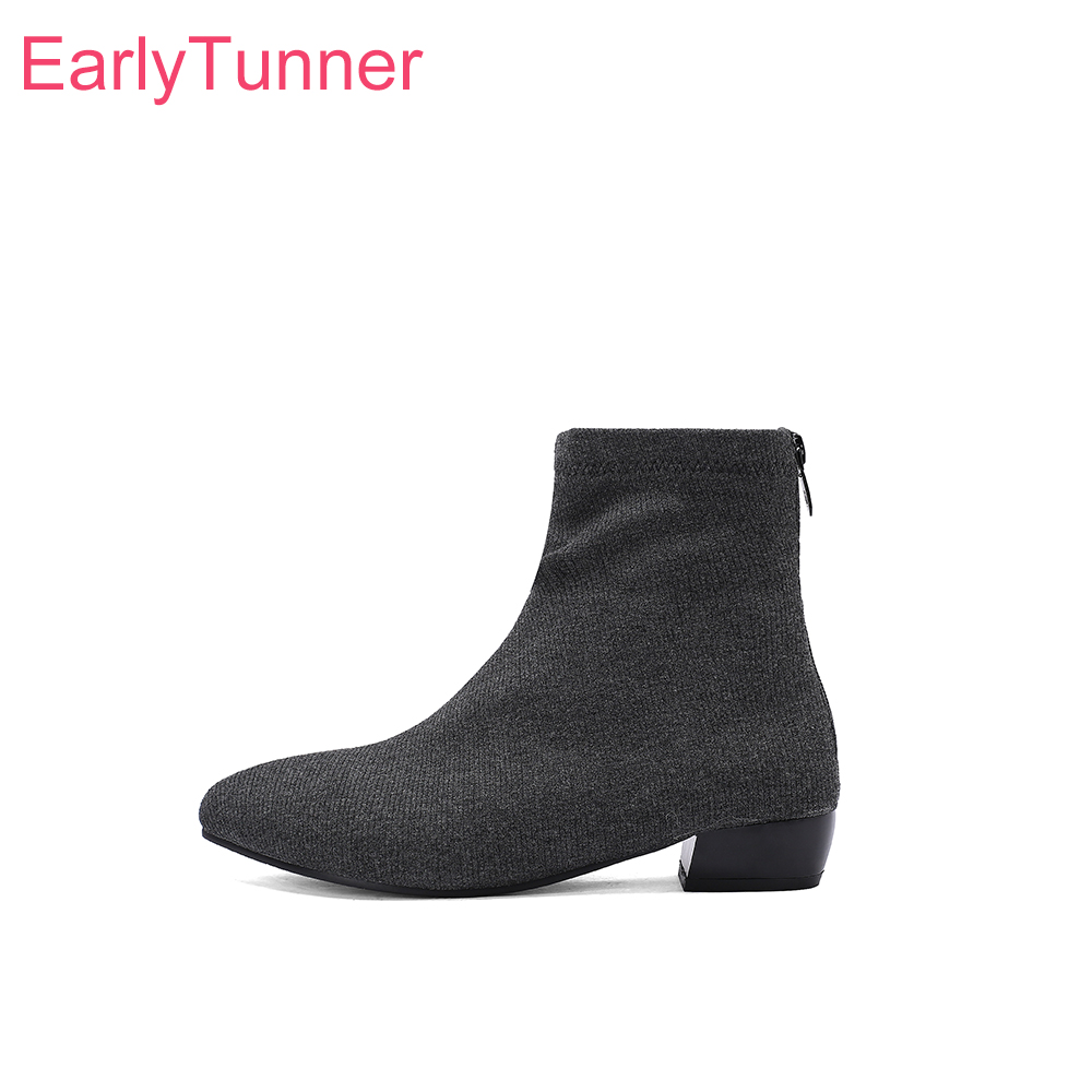 Women'S Shoes In Size 12 - Nouvelles Bottines Grises Rose Tendance pour