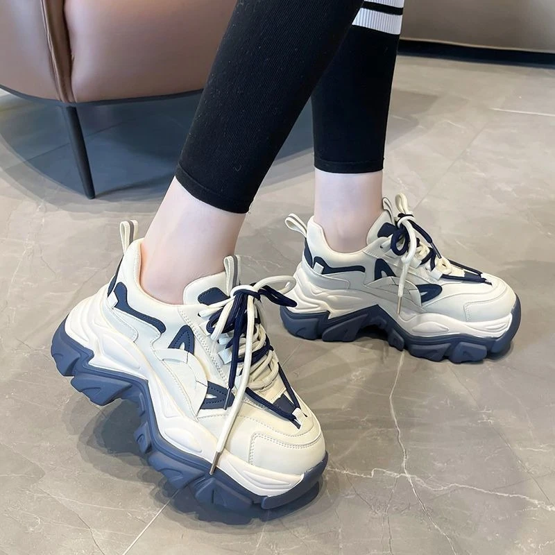 Women'S Shoes Trending 2025 - Baskets rehaussantes à semelle épaisse pour