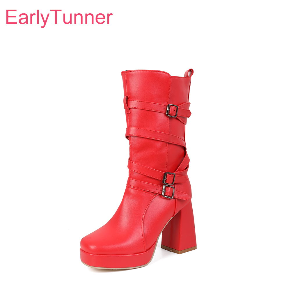 Women'S Shoes In Size 12 - Bottes mi-mollet confortables pour femme Hiver