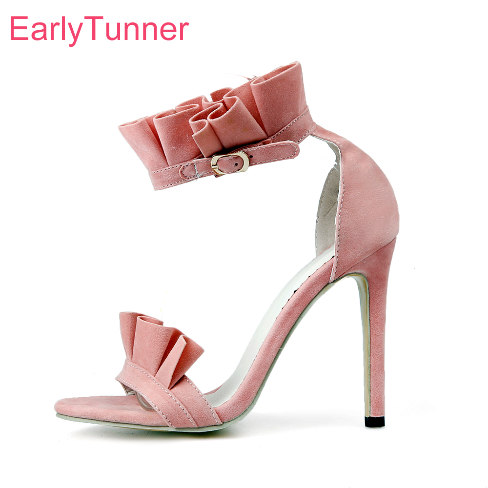 Women'S Shoes In Size 12 - Nouvelles sandales d'été roses et noires