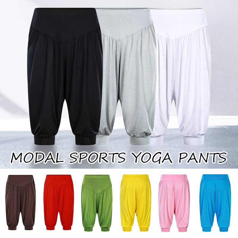Women Shoes Joggers - Été femmes Capri pantalon élastique décontracté