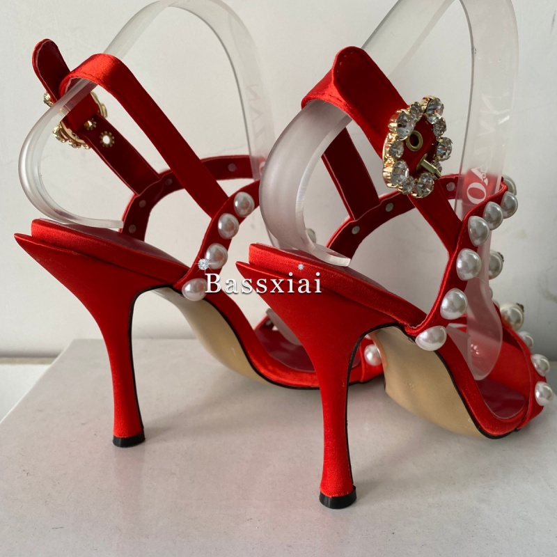 Perle perle décor t-strap talo - Strappy Heeled Sandals avis et prix