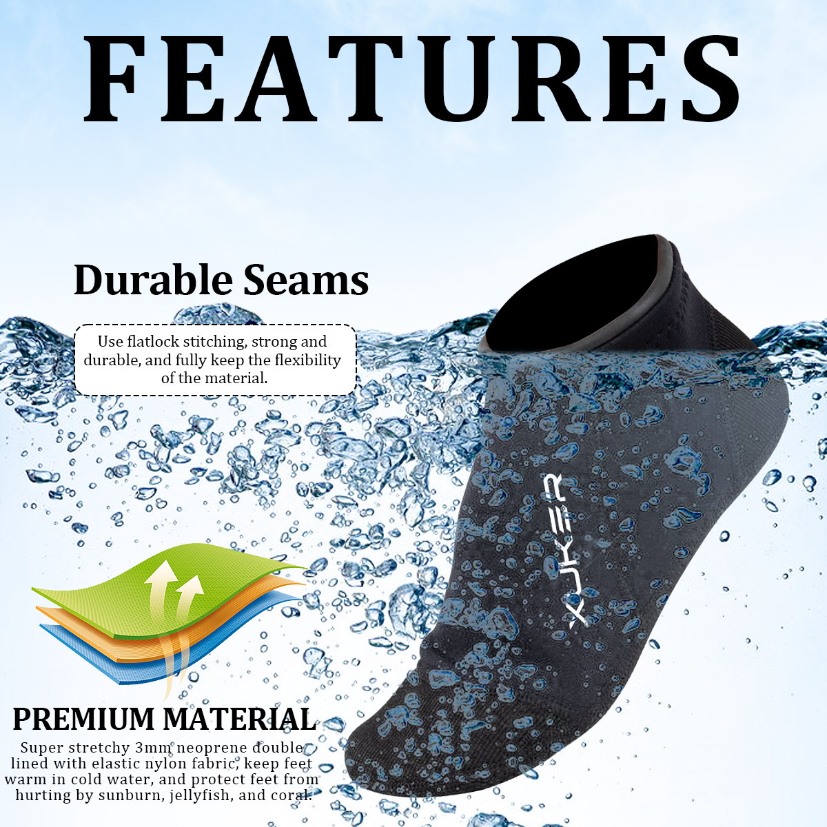 Chaussettes en néoprène pour h - Women'S Shoes Neuropathy avis et prix