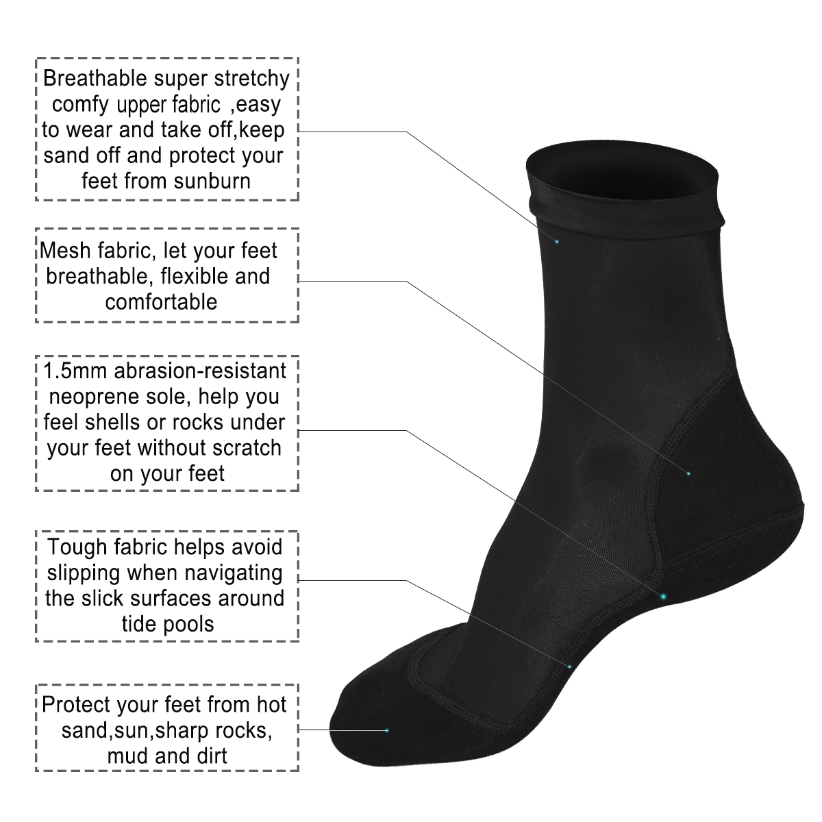 Chaussettes à ailettes fines e - Women'S Shoes Neuropathy avis et prix