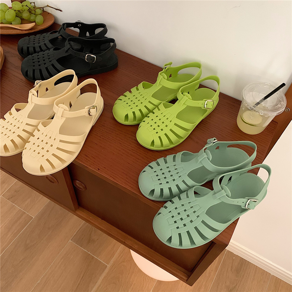 XIXITIAO Vintage creux tissé s - Jelly Sandal Women avis et prix