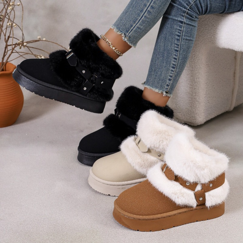 Bottes de neige en peluche pou - Women'S Shoes In Size 12 avis et prix