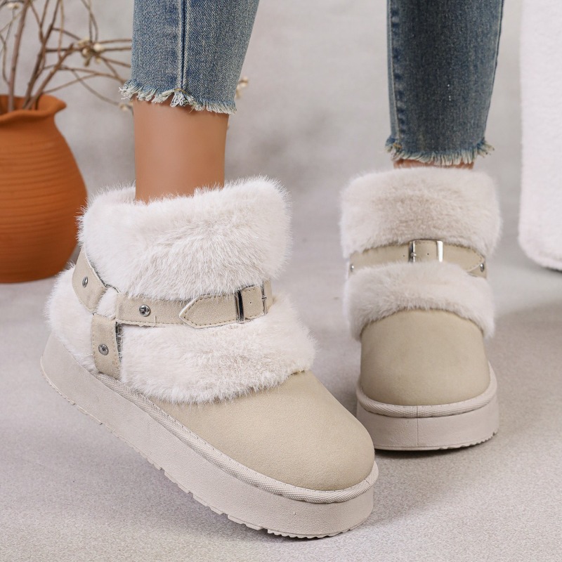 Bottes de neige en peluche pou - Women'S Shoes In Size 12 avis et prix