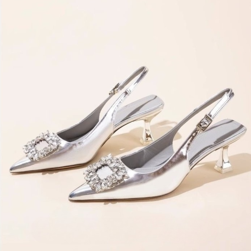 Sandales d'été à bout pointu p - Strappy Heeled Sandals avis et prix